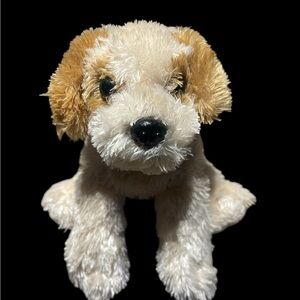 Aurora World Tan Brown Puppy Dog Plush Stuffed Animal EUC